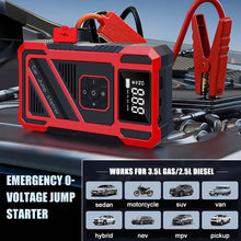 将图片加载到图库查看器,3000A 21V Car Jump Starter & 150PSI Tire Inflator 2-in-1 Portable Compressor