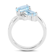Load image into Gallery viewer, 2.55 Carat Genuine Blue Topaz .925 Sterling Silver Ring