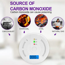 Load image into Gallery viewer, Portable Carbon Monoxide Detector – Battery-Operated CO Alarm
