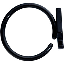 Load image into Gallery viewer, 18G 3/8 Black Retro Lava Lamp Nose Hoop