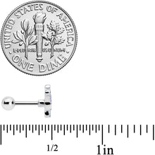 Load image into Gallery viewer, 16G 1/4 Happy Purple Hippo Cartilage Tragus Earring