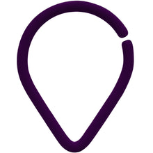 Load image into Gallery viewer, 18G 3/8 Dark Purple Matte Teardrop Cartilage Closure Ring