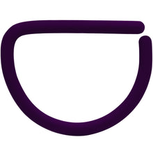 Load image into Gallery viewer, 18G 3/8 Dark Purple Matte D Shape Septum Ring