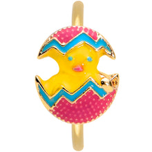 Load image into Gallery viewer, 20G 5/16 Gold Tone Fancy Easter Chick Nose Hoop