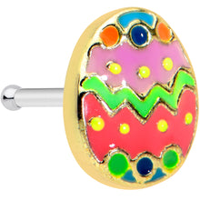将图片加载到图库查看器,20G 1/4 Funky Painted Easter Egg Nose Bone