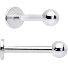 Load image into Gallery viewer, 16G 5/16 Clear CZ Gem Flower Butterfly Labret Tragus Set of 3