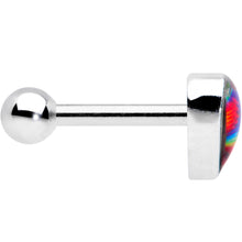 Load image into Gallery viewer, 16G 1/4 Rainbow Tie Dye Heart Valentines Day Cartilage Tragus
