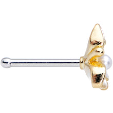 将图片加载到图库查看器,20G 1/4 Simple White Flower Nose Bone