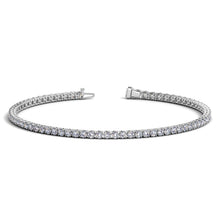 Load image into Gallery viewer, Lab Grown Round Diamond Tennis Bracelet in 14k White Gold (2 cctw F/G VS2/SI1)