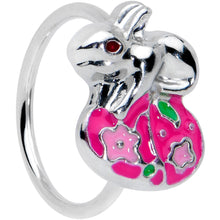 Load image into Gallery viewer, 20G 5/16 Pink Gem Pink Easter Egg Easter Bunny Nose Hoop