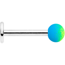 将图片加载到图库查看器,16G 5/16 Blue Green Ombre Soft Finish Labret Monroe Tragus