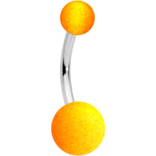 将图片加载到图库查看器,Orange Yellow Ombre Soft Finish Belly Ring