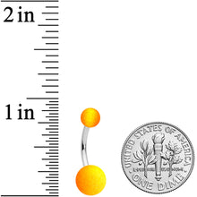 将图片加载到图库查看器,Orange Yellow Ombre Soft Finish Belly Ring