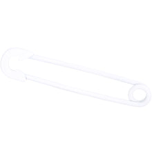 Load image into Gallery viewer, 14G White Matte Punk Rock Safety Pin Industrial Barbell 38mm