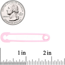 将图片加载到图库查看器,14G Pink Matte Punk Rock Safety Pin Industrial Barbell 38mm