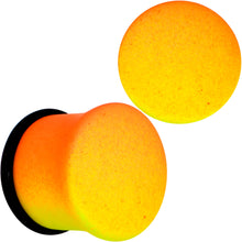 Load image into Gallery viewer, Orange Yellow Ombre Matte Acrylic Single Flare Plug Set Sizes 2mm-12mm