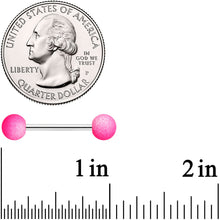 将图片加载到图库查看器,Red Pink Orange Black Ombre Soft Finish Barbell Tongue Ring Set of 4