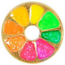 Load image into Gallery viewer, Gold Tone Rainbow Grapefruit Barbell Tongue Ring