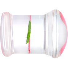Load image into Gallery viewer, Clear Acrylic Color Pressed Flower Double Flare Plug Set