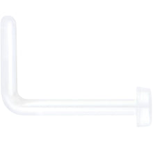 将图片加载到图库查看器,20G 1/4 Clear Bioplast Flat Top L Shape Nose Retainer Set of 10