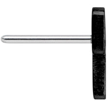 将图片加载到图库查看器,Implant Grade 23 Titanium Black Lightning Threadless Push In Top
