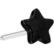 将图片加载到图库查看器,Implant Grade 23 Titanium Black Star Threadless Push In Top