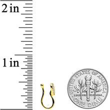Load image into Gallery viewer, Clear CZ Gem Gold Tone Paved Heart Clip On Fake Nose Ring