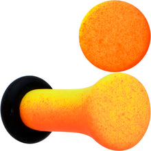 Load image into Gallery viewer, Orange Yellow Ombre Matte Acrylic Single Flare Plug Set Sizes 2mm-12mm