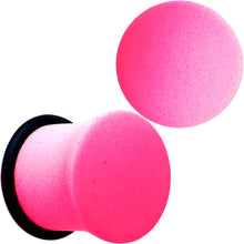 Load image into Gallery viewer, White Pink Ombre Matte Acrylic Single Flare Plug Set Sizes 2mm-12mm