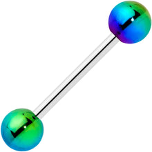 将图片加载到图库查看器,Aurora Iridescent Finish Barbell Tongue Ring