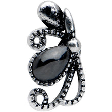 将图片加载到图库查看器,16G 5/16 Black Gem Abstract Bow Labret Monroe Tragus