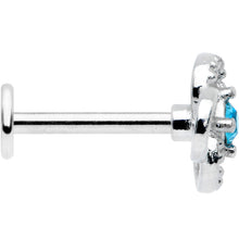 Load image into Gallery viewer, 16G 5/16 Blue Gem Celtic Knot Labret Monroe Tragus