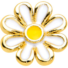 Load image into Gallery viewer, 20G 1/4 Gold Tone Whimsical Daisy Flower Nose Bone