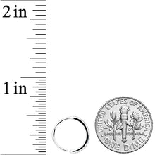 将图片加载到图库查看器,18G 3/8 Clear CZ Gem Forward Facing Closure Ring