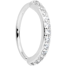 将图片加载到图库查看器,20G 5/16 Clear CZ Gem Forward Facing Nose Hoop