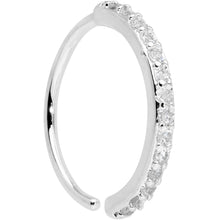 Load image into Gallery viewer, 20G 3/8 Clear CZ Gem Forward Facing Nose Hoop