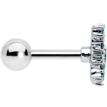 Load image into Gallery viewer, 16G 1/4 Blue Gem Glam Butterfly Cartilage Tragus Earring