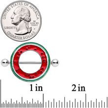 Load image into Gallery viewer, 14G 13/16 Tasty Watermelon Summer Nipple Shield Set