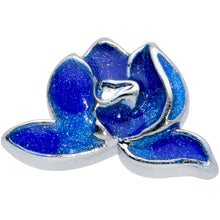 Load image into Gallery viewer, 16G 5/16 Lovely Blue Lotus Flower Labret Monroe Tragus