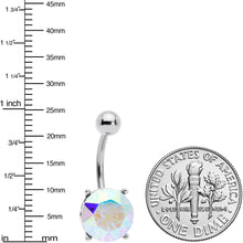 将图片加载到图库查看器,Clear Gem Simply Elegant Style Belly Ring