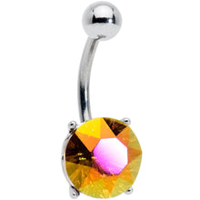 Load image into Gallery viewer, Orange Gem Simply Elegant Style Belly Ring