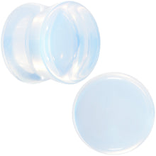 将图片加载到图库查看器,White Opalite Double Flare Plug Set