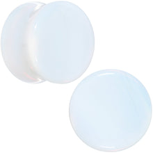 将图片加载到图库查看器,White Opalite Double Flare Plug Set