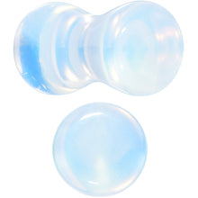 将图片加载到图库查看器,White Opalite Double Flare Plug Set