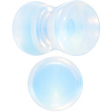 将图片加载到图库查看器,White Opalite Double Flare Plug Set