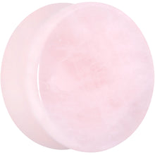 Load image into Gallery viewer, Pink Rose Quartz Round Double Flare Plug Set