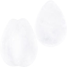 将图片加载到图库查看器,White Cloudy Quartz Drop Saddle Plug Set
