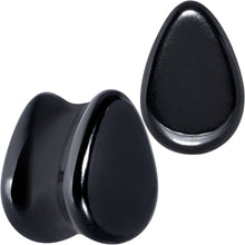 将图片加载到图库查看器,Black Hematite Stone Drop Saddle Plug Set