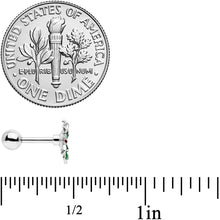 将图片加载到图库查看器,16G 1/4 Tiny Ladybug Leaves Cartilage Tragus Earring