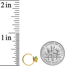 Load image into Gallery viewer, 20G 5/16 Gold Tone Summer Sunflower Nose Hoop